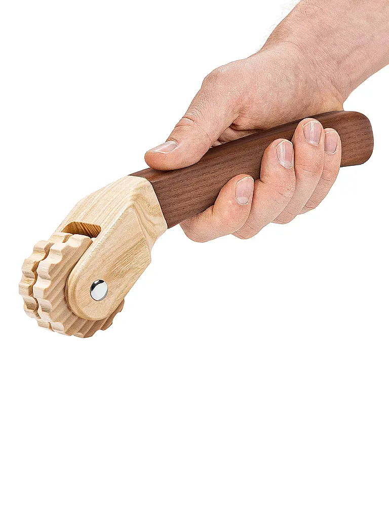 STYLEHOLZ | Rodillo de masaje para cuello y hombros | Marrón claro