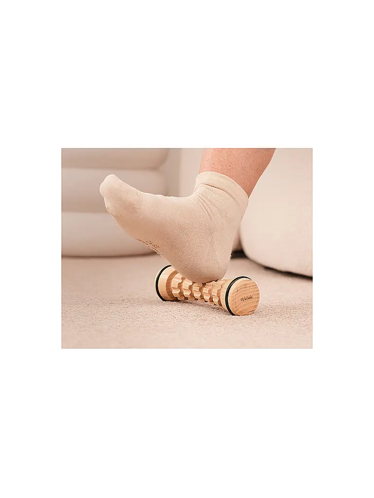 STYLEHOLZ | Rodillo de masaje para pies | Marrón claro