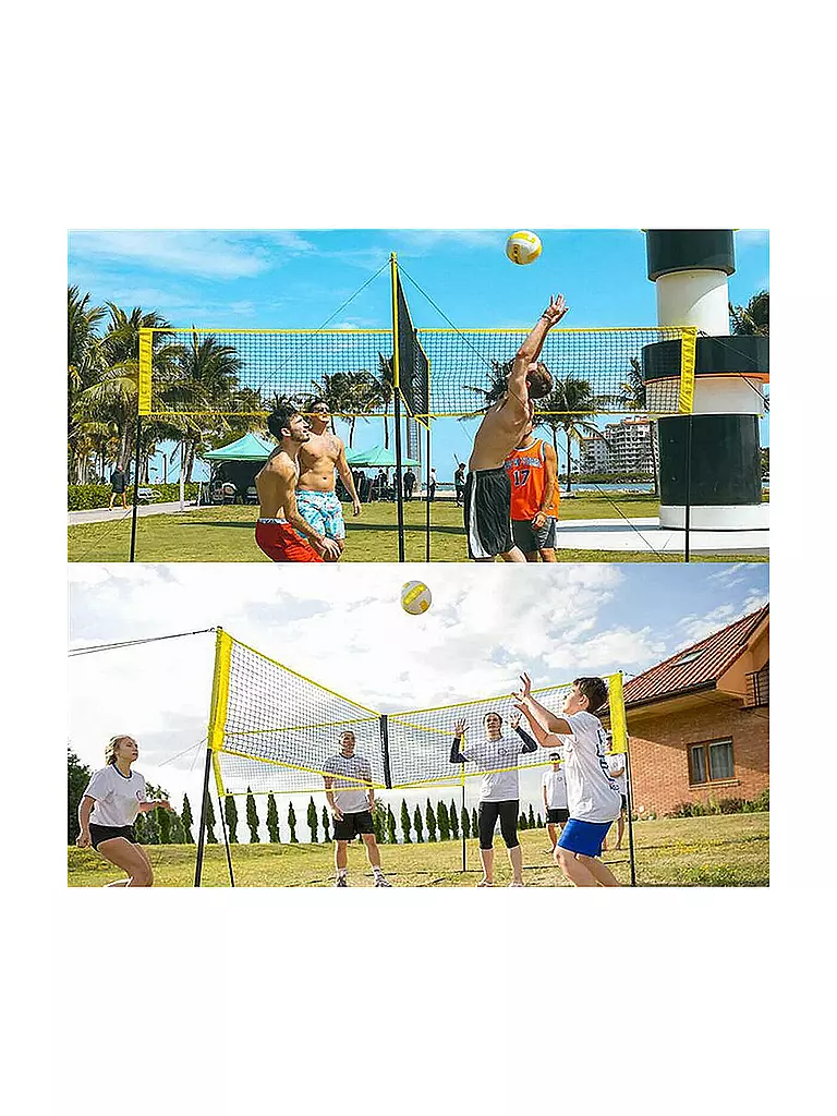 SUNFLEX | X-NET Vierkant Volleyballnetz | Amarillo