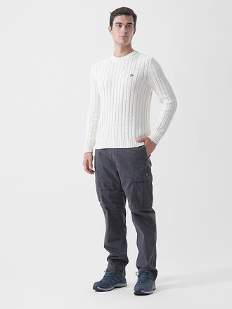 SUPERDRY | Suéter de hombre de algodón con cuello redondo y punto de ochos
