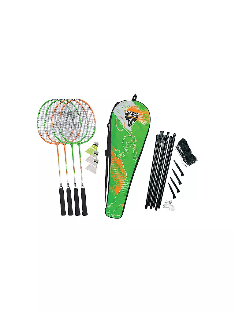 TALBOT TORRO | Set de bádminton 4-Attacker Plus | Verde
