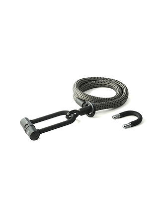 TEX-LOCK | Candado en U con cable textil Eyelet 120 electric grey