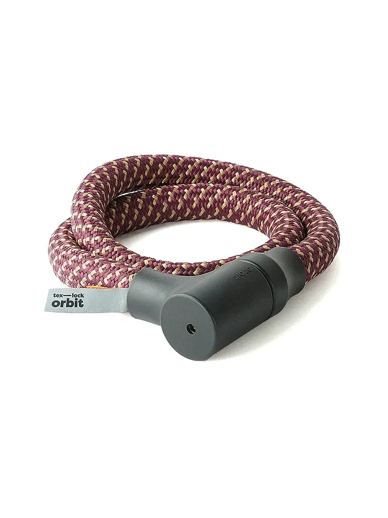 TEX-LOCK | Candado de cable Orbit 100 chateau red | Rojo oscuro