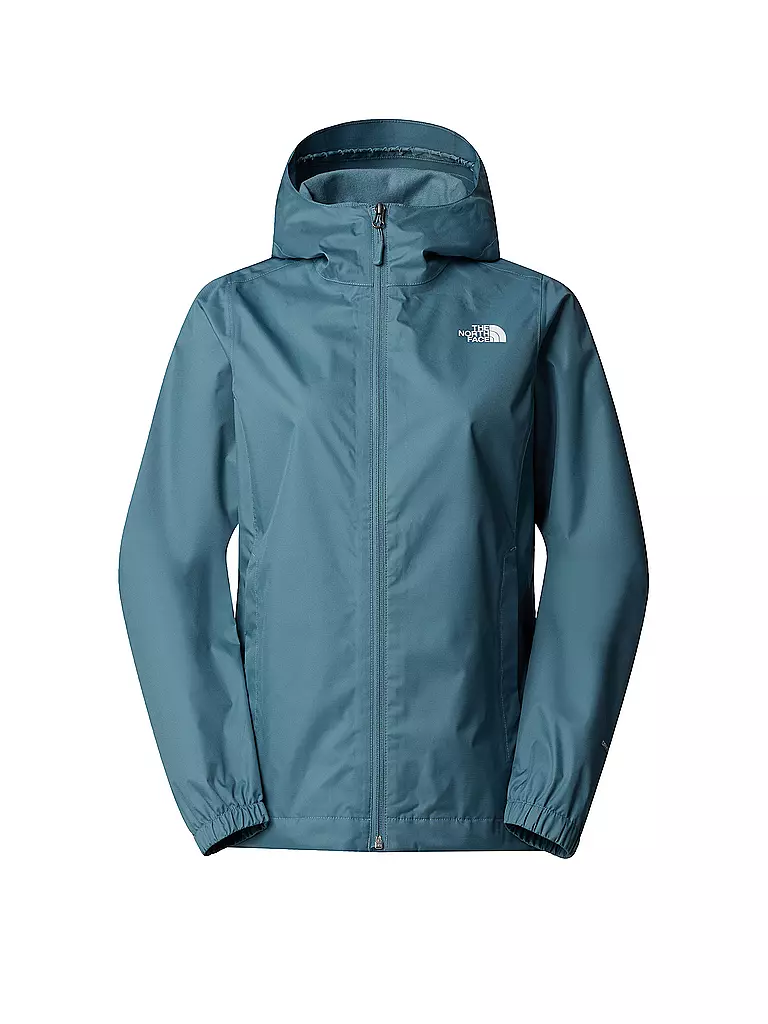 THE NORTH FACE | Chaqueta de senderismo con capucha Quest para mujer | Verde oscuro