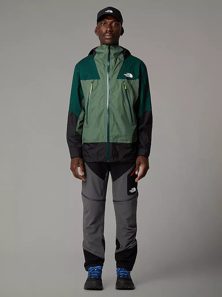 THE NORTH FACE | Chaqueta de senderismo para hombre Signal DryVent™ 2.5L con capucha | Verde oscuro