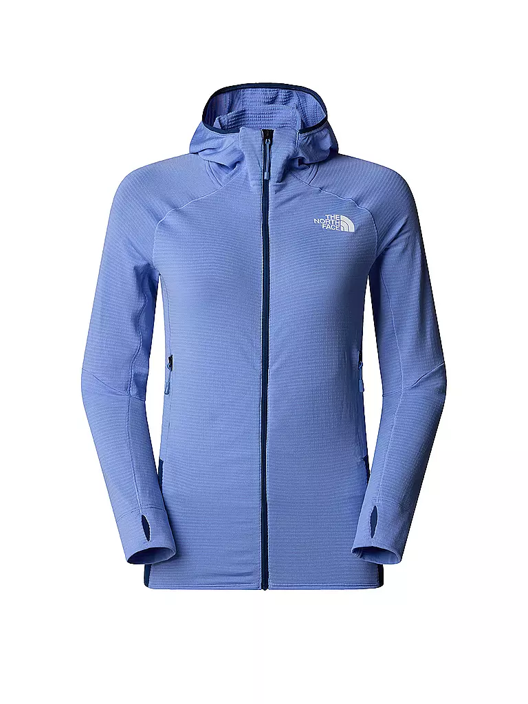 THE NORTH FACE | Chaqueta polar para mujer Bolt Polartec® Power Grid™ con capucha | Azul claro