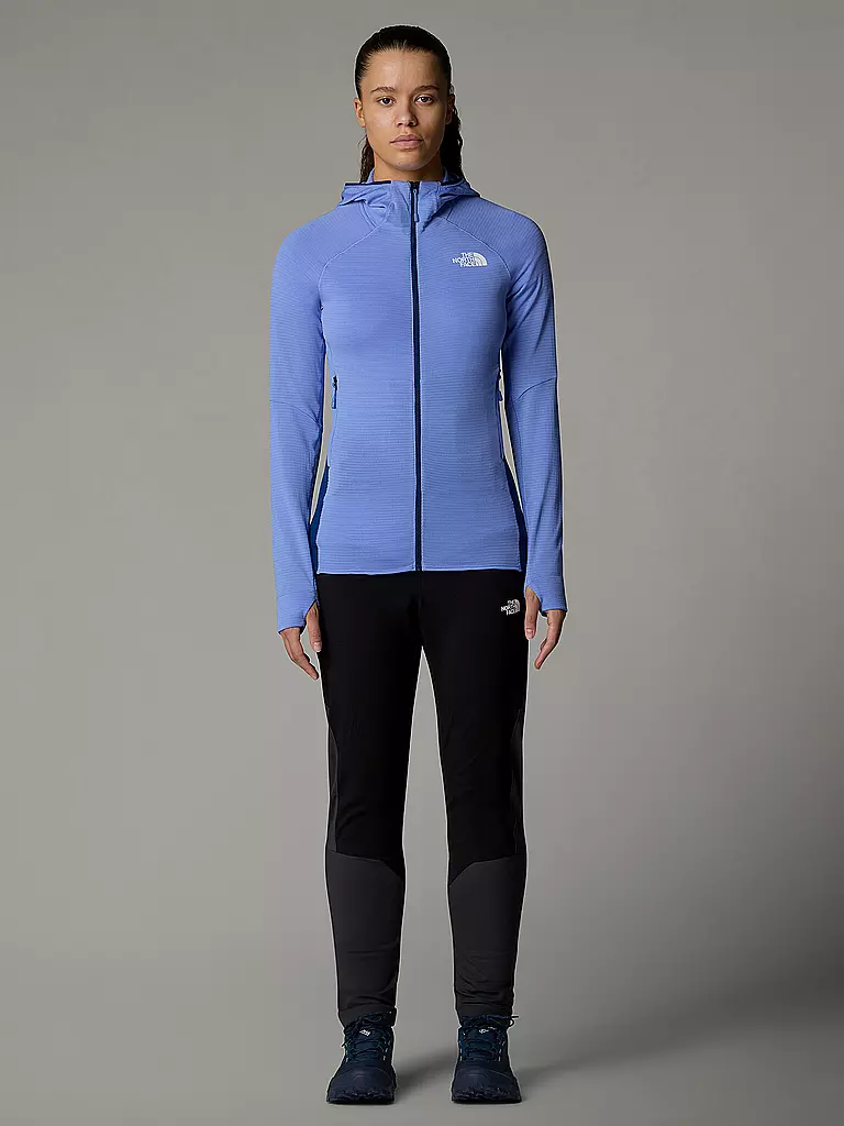 THE NORTH FACE | Chaqueta polar para mujer Bolt Polartec® Power Grid™ con capucha | Azul claro