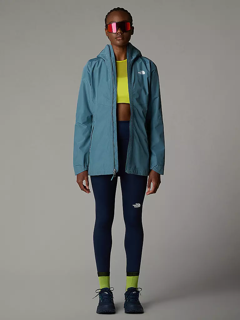 THE NORTH FACE | Parka de senderismo con capucha Hikesteller para mujer | Petróleo