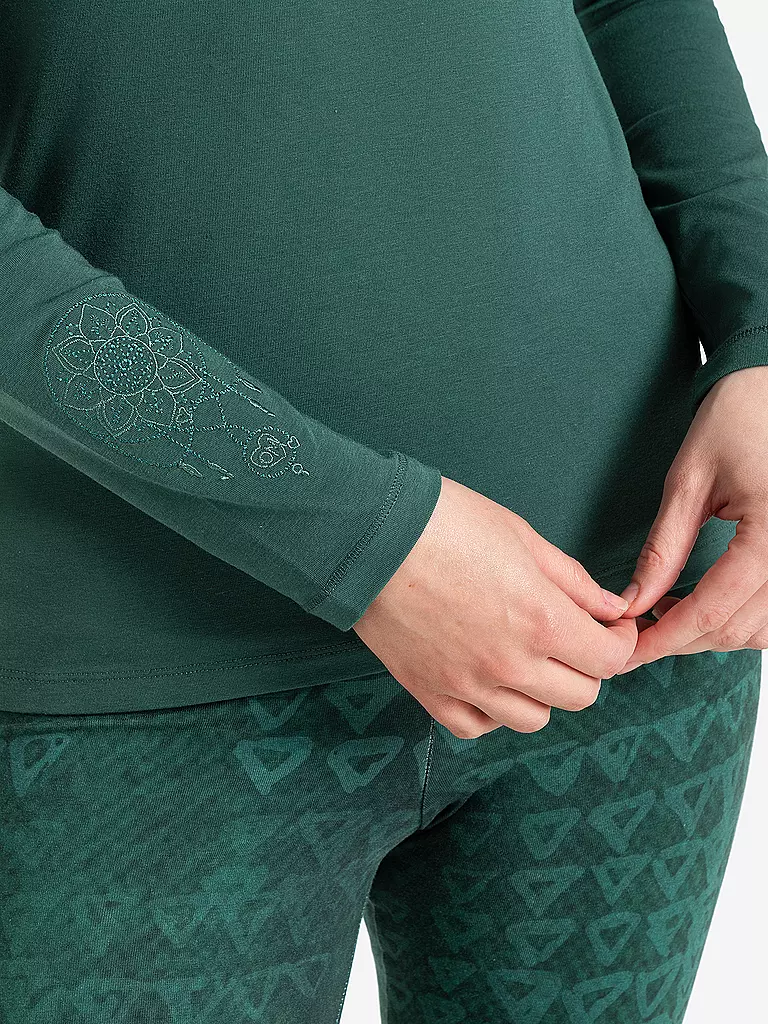 THE SPIRIT OF OM | Camiseta de yoga para mujer Chakra-Flower Bambú |