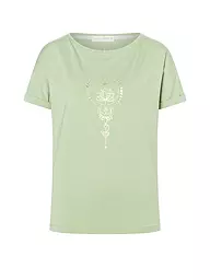 THE SPIRIT OF OM | Camiseta de yoga para mujer Eka Padma | Verde claro