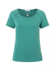 THE SPIRIT OF OM | Camiseta de yoga para mujer Raglán OM Corazón | Oliva