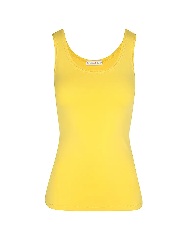 THE SPIRIT OF OM | Camiseta de yoga Satti para mujer | Amarillo