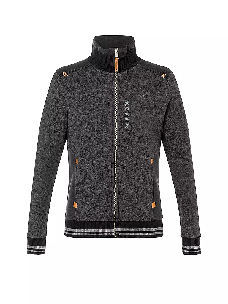 THE SPIRIT OF OM | Chaqueta de yoga para hombre con cuello alto | Negro