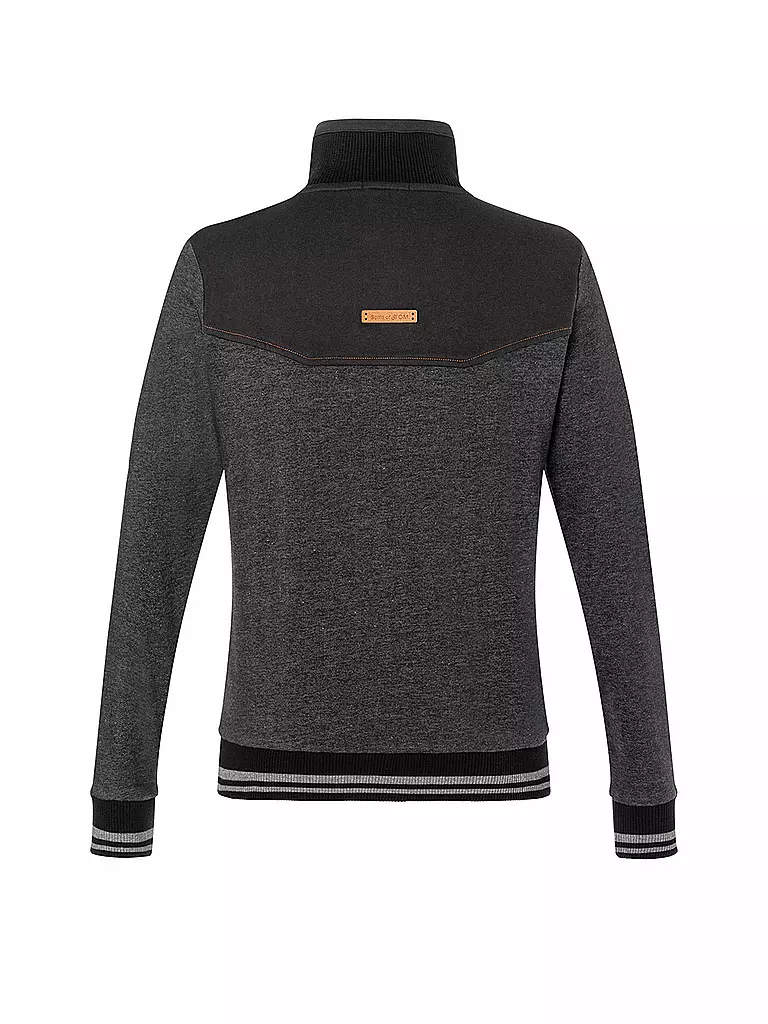 THE SPIRIT OF OM | Chaqueta de yoga para hombre con cuello alto | Negro