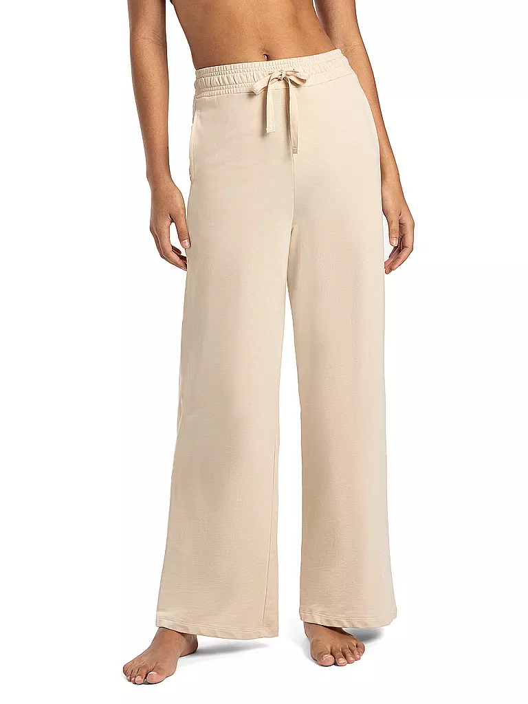 THE SPIRIT OF OM | Pantalones de yoga Ojas para mujer | Crema