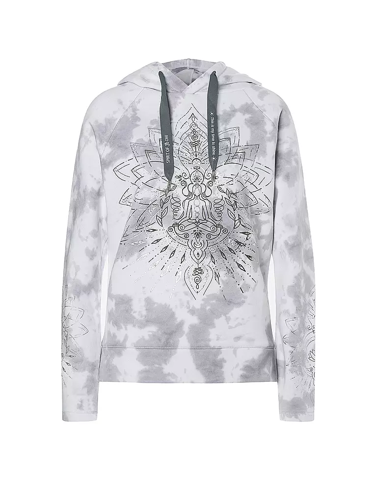 THE SPIRIT OF OM | Sudadera con capucha de yoga para mujer Buda | Blanco