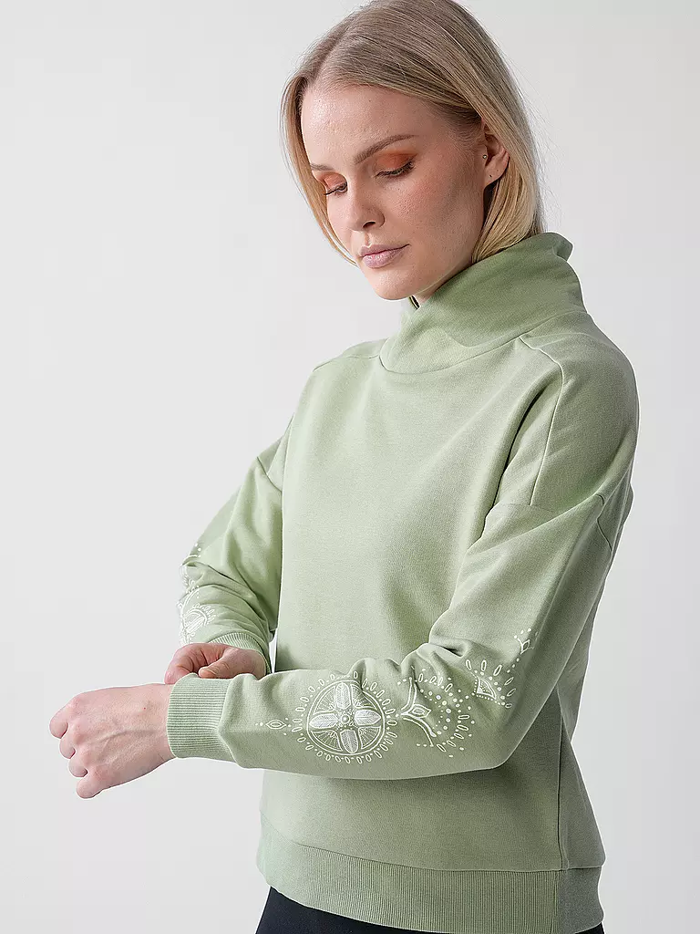 THE SPIRIT OF OM | Sudadera de yoga para mujer Lounge Sattva Matcha |