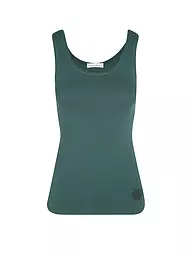 THE SPIRIT OF OM | Tank de yoga Satti para mujer | Verde oscuro