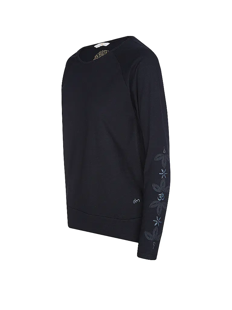 THE SPIRIT OF OM | Yogashirt Priya para mujer | Azul oscuro