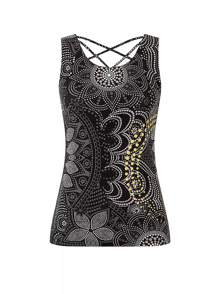 THE SPIRIT OF OM | Yogatank Maui para mujer | Negro