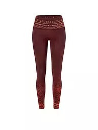 THE SPIRIT OF OM | Yogatight Shakti para mujer | Rojo oscuro