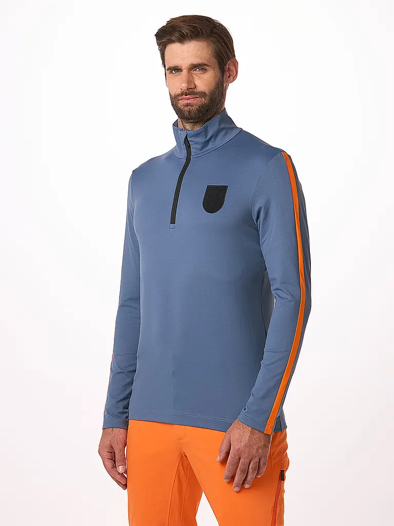 TONI SAILER | Camiseta interior con cremallera Giorgio para hombre | Azul