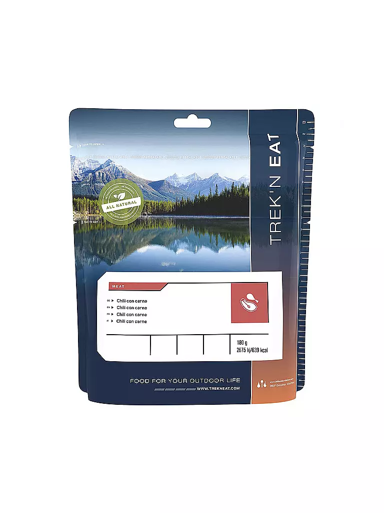 TREKN EAT | Outdoorfood Chili con Carne | Sin color