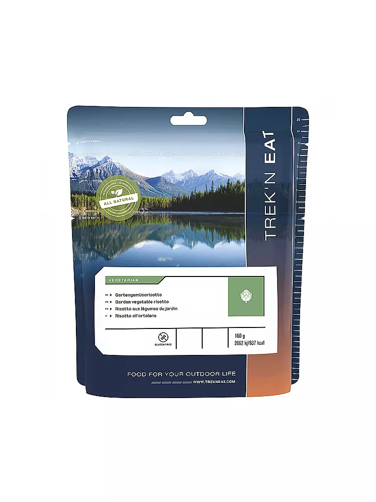 TREKN EAT | Outdoorfood Risotto de Verduras del Huerto | Sin color