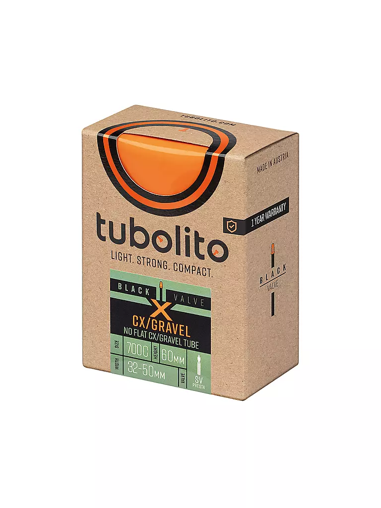 TUBOLITO | Cámara de bicicleta Tubo-CX/Gravel-All SV 42mm | Naranja