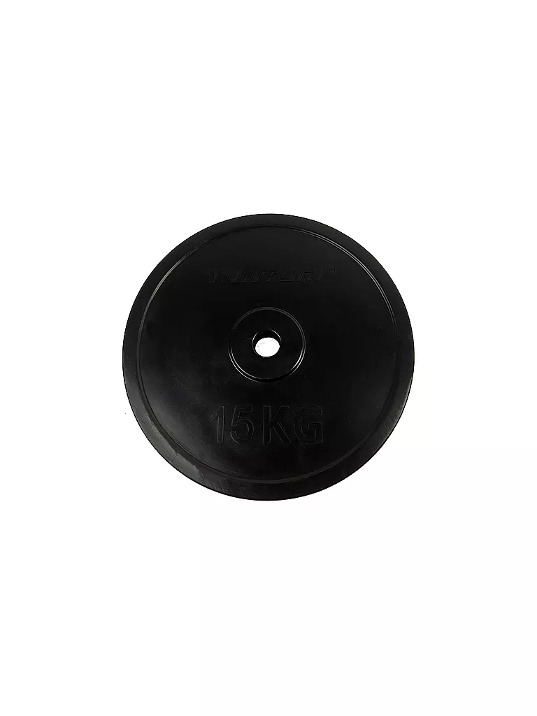 TUNTURI | Disco de pesa engomado 1x 15 KG | Negro