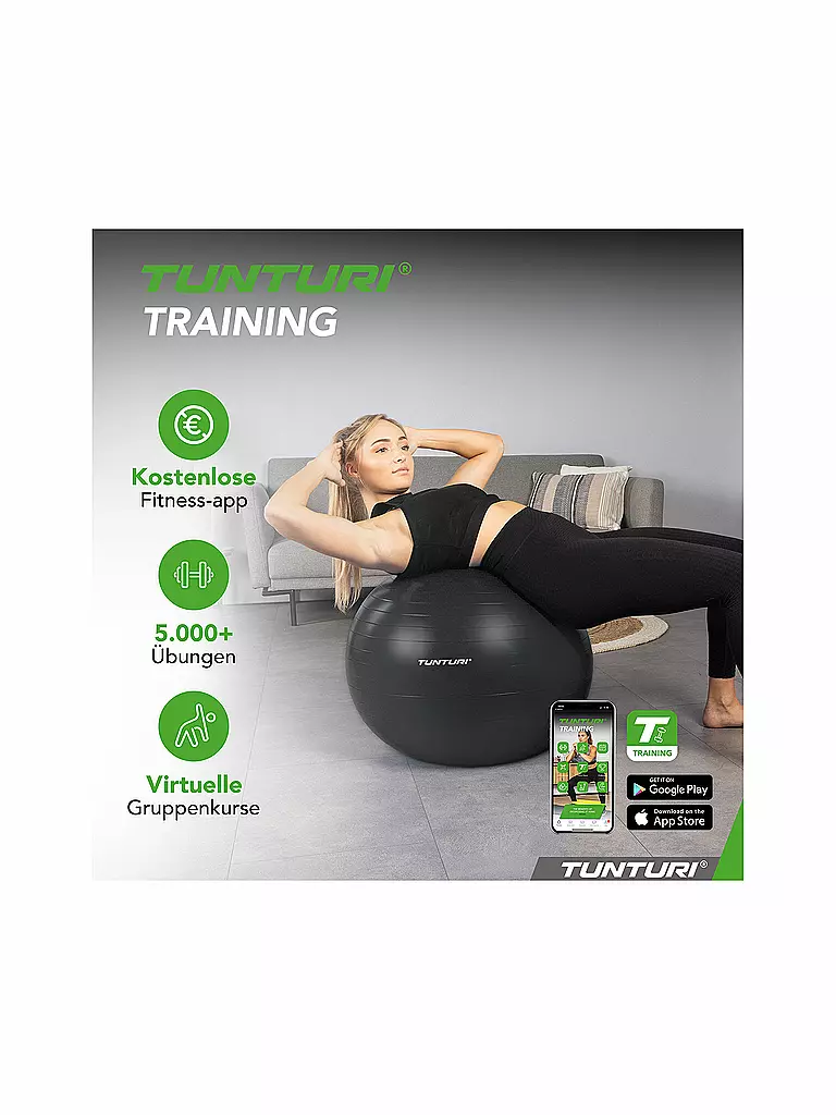 TUNTURI | Pelota de gimnasia Anti Burst 65cm | 