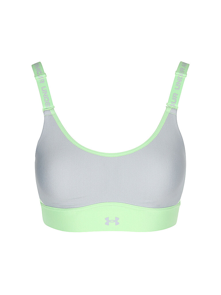Sujetador deportivo para mujer UA Infinity Mid 2.0 de sujeción media verde S (A-C)