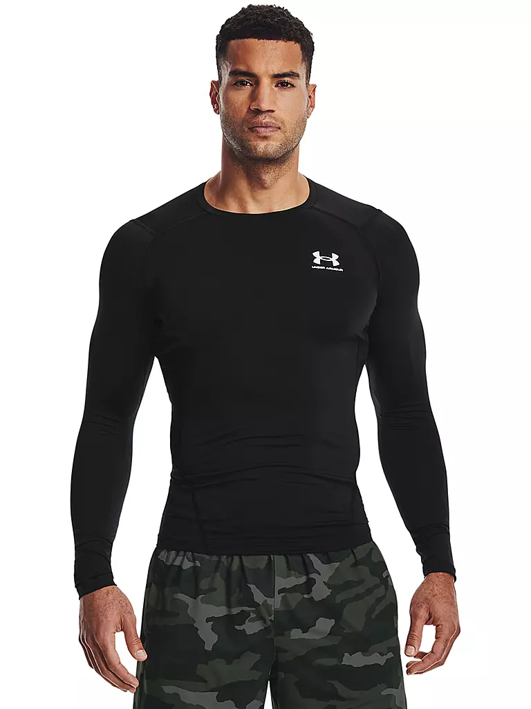 UNDER ARMOUR | Camiseta de fitness para hombre HeatGear® Armour | Negro