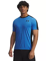 UNDER ARMOUR | Camiseta de fitness para hombre UA HeatGear® Wordmark | Azul