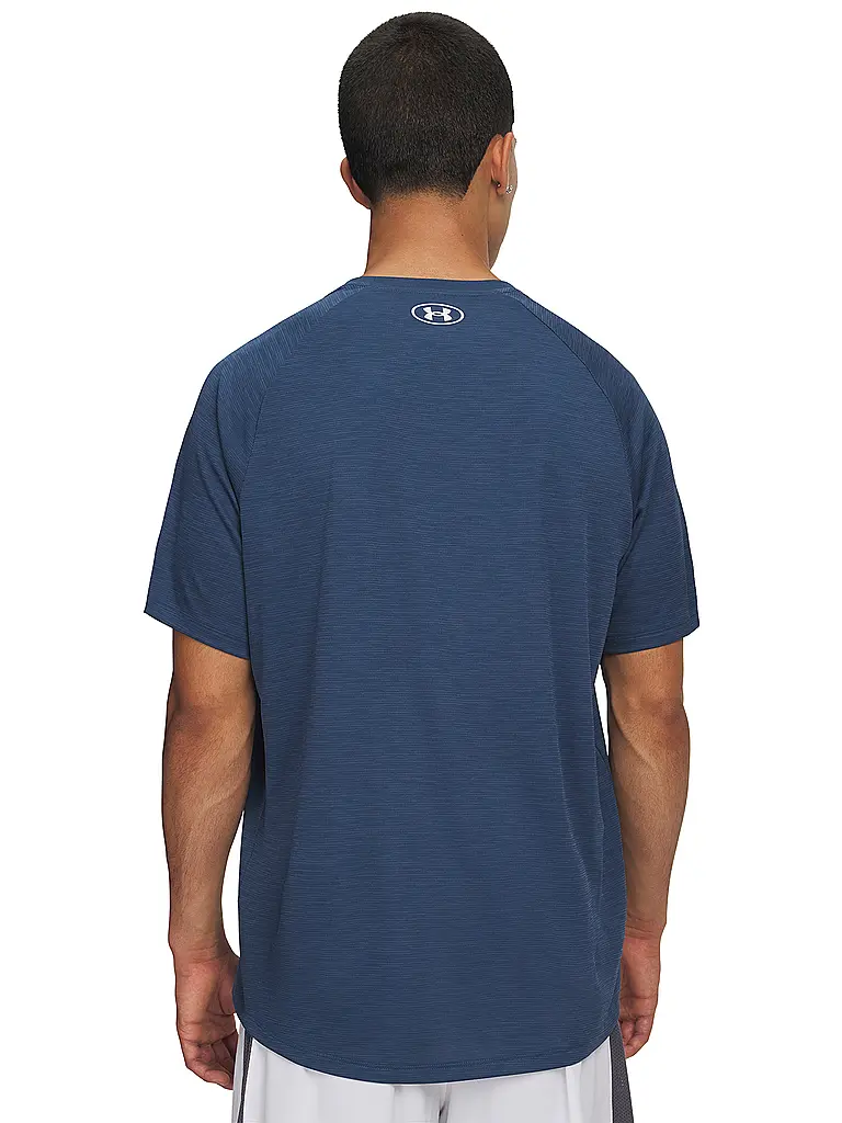 UNDER ARMOUR | Camiseta de fitness para hombre UA Tech™ Estructurada | Azul oscuro