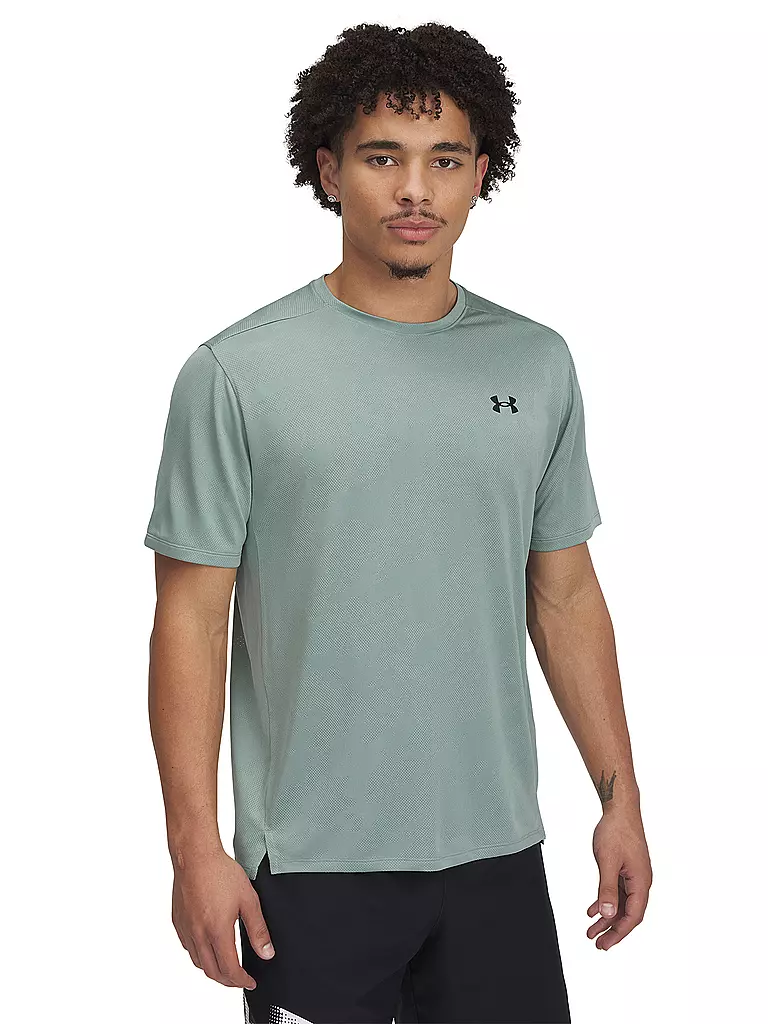 UNDER ARMOUR | Camiseta de fitness para hombre UA TechTM Vent Jacquard | Menta