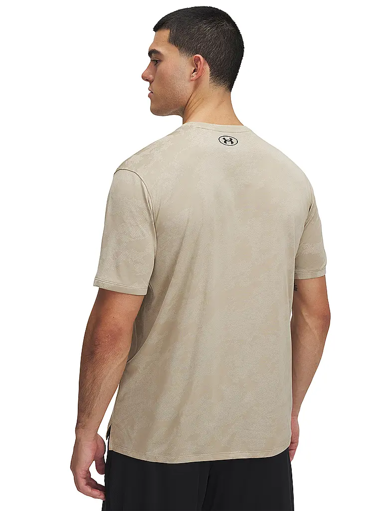 UNDER ARMOUR | Camiseta de fitness para hombre UA TechTM Vent Jacquard | Camel