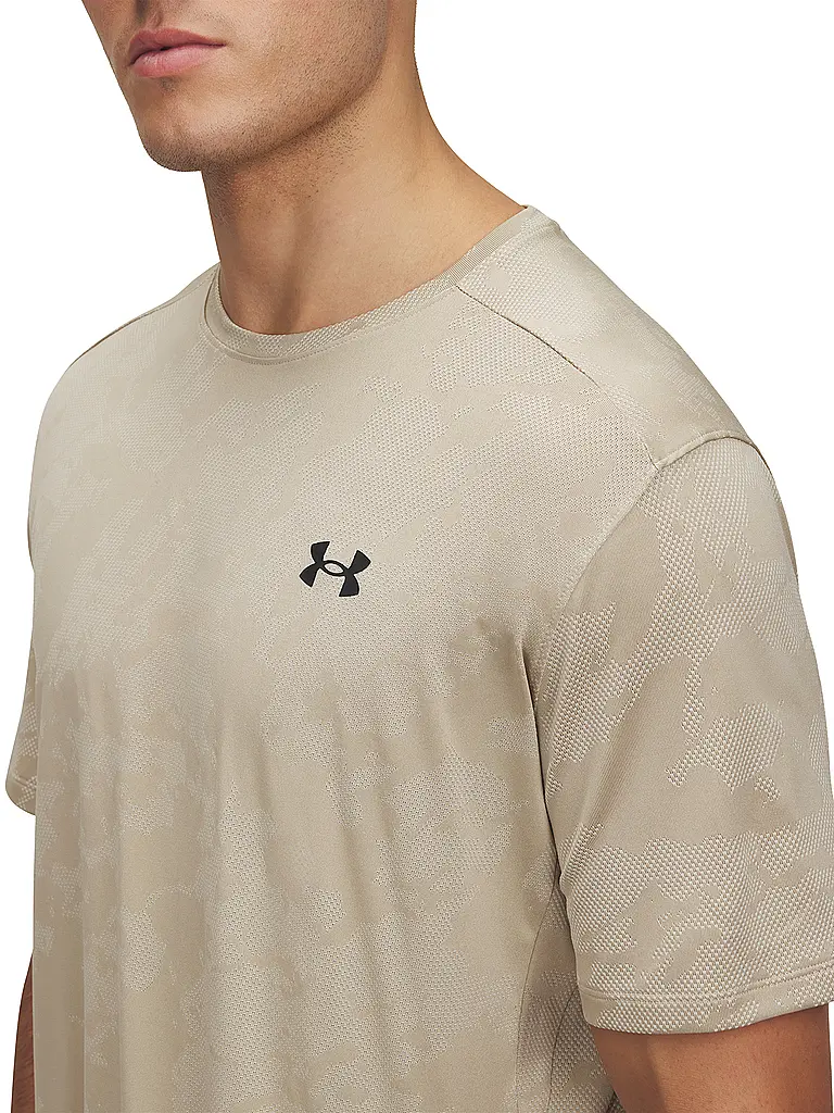 UNDER ARMOUR | Camiseta de fitness para hombre UA TechTM Vent Jacquard | Camel