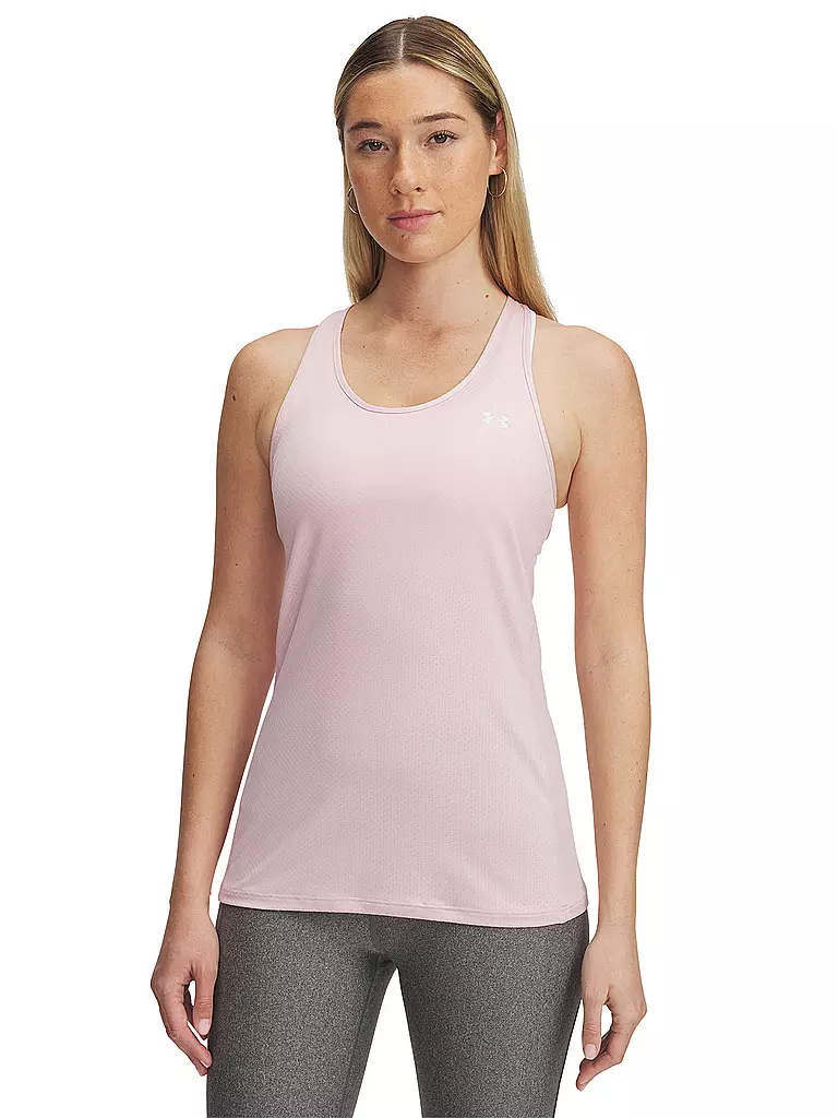 UNDER ARMOUR | Camiseta de fitness para mujer HeatGear® Armour Racer | Rosa