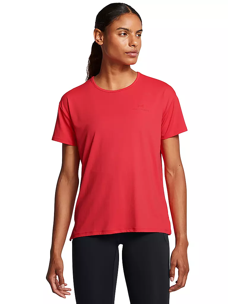 UNDER ARMOUR | Camiseta de fitness para mujer UA Rush Energy 2.0 | Rojo