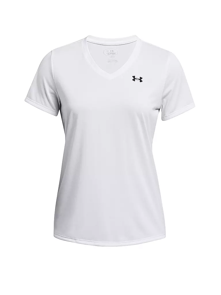 UNDER ARMOUR | Camiseta de fitness para mujer UA Tech™ con cuello en V | Blanco