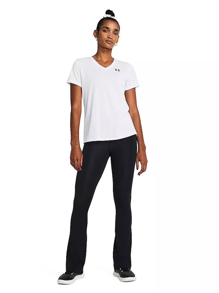 UNDER ARMOUR | Camiseta de fitness para mujer UA Tech™ con cuello en V | Blanco