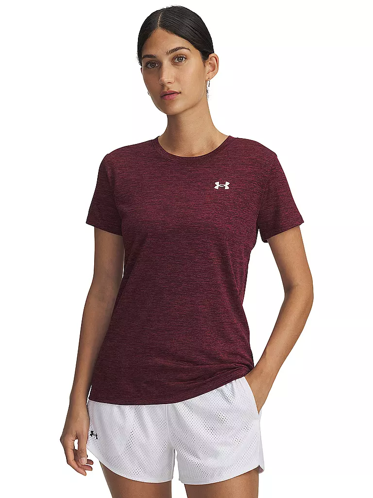 UNDER ARMOUR | Camiseta de fitness para mujer UA Tech™ Twist | Rojo oscuro