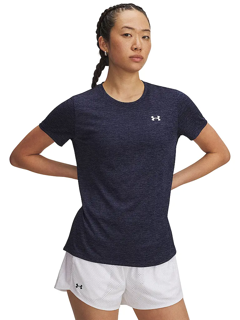 UNDER ARMOUR | Camiseta de fitness para mujer UA Tech™ Twist | Azul oscuro