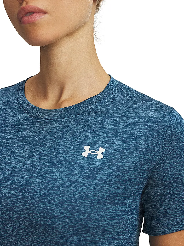 UNDER ARMOUR | Camiseta de fitness para mujer UA Tech™ Twist | Azul oscuro