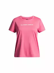 UNDER ARMOUR | Camiseta de fitness para niña UA Tech™ con gráfico Wordmark | Fucsia