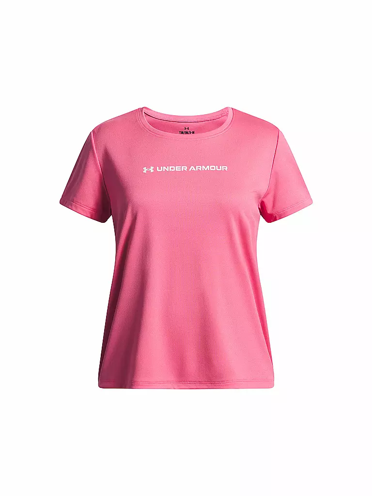UNDER ARMOUR | Camiseta de fitness para niña UA Tech™ con gráfico Wordmark | Fucsia