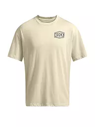 UNDER ARMOUR | Camiseta de hombre The Rock HWT | Crema