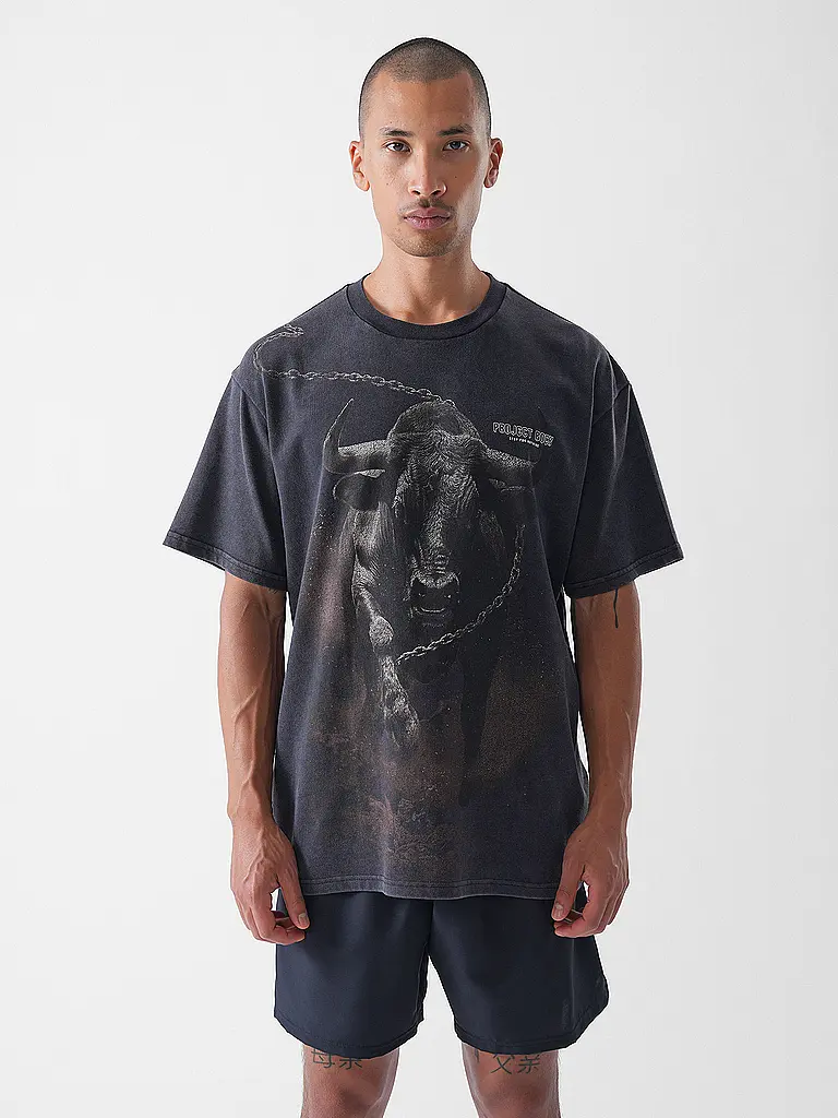 UNDER ARMOUR | Camiseta de hombre The Rock Washed | Negro