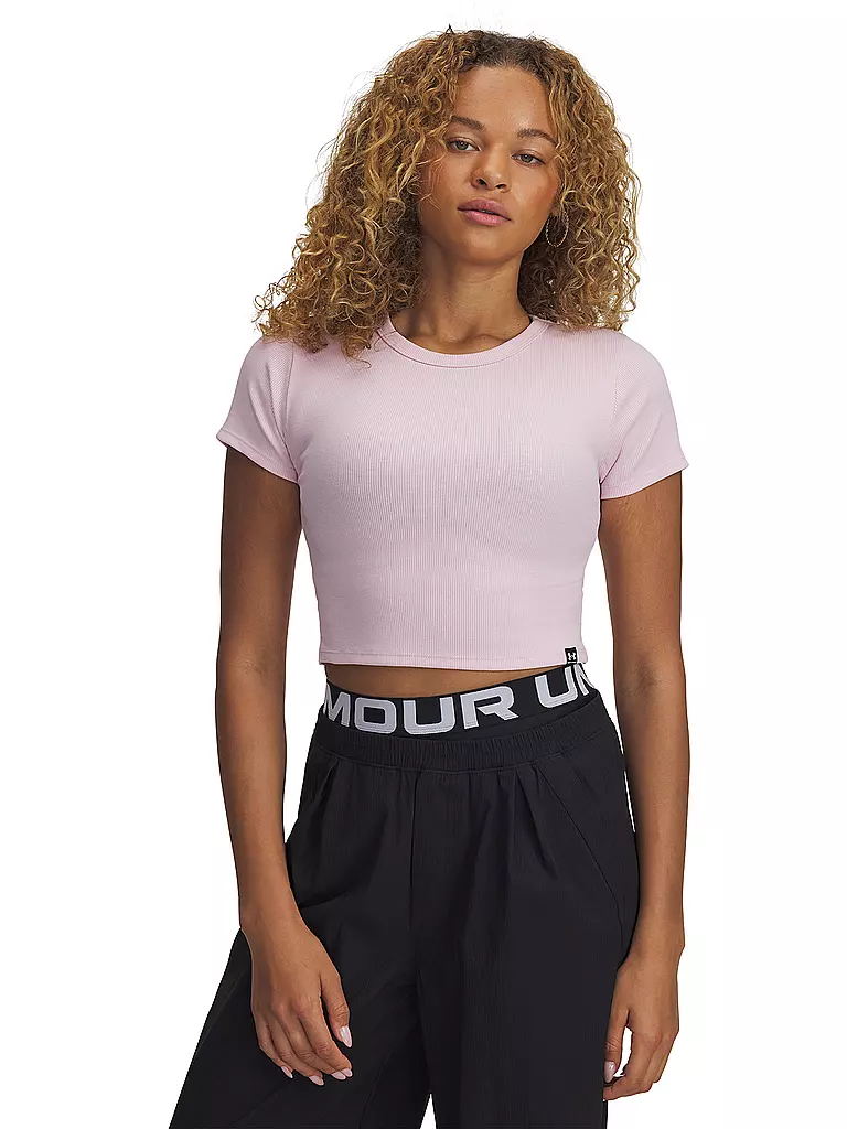 UNDER ARMOUR | Camiseta de mujer UA Rival Rib Baby | Rosa